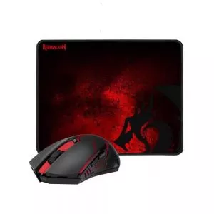 SOURIS GAMER REDRAGON  M601WL-BA + TAPIS